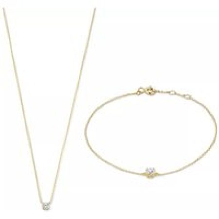 Isabel Bernard Kettingen - Cadeau D'Isabel Collier And Bracelet Giftset in gold