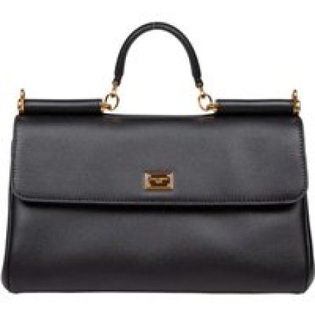 Dolce&Gabbana Crossbody bags - Vintage My Sicily Bag In Black Leather in zwart