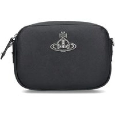 Vivienne Westwood Clutches - "Anna" Shoulder Bag In Black Cotton Blend in zwart