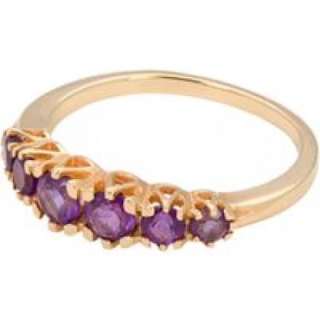 Anna+Nina Ringen - Anna Ring Amethyst 14K in purple