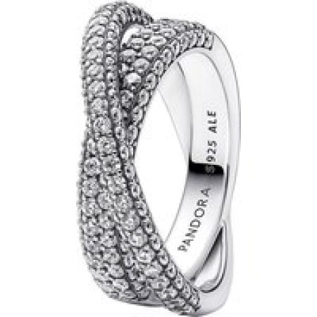 Pandora Ringen - Sterling silver ring withcubic zirconia in silver