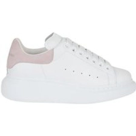Alexander McQueen Low-Top Sneakers - Oversize Leather Sneakers in wit