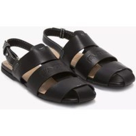 J.W.Anderson Sandalen - JW ANDERSON Schwarze Ledersandale in zwart