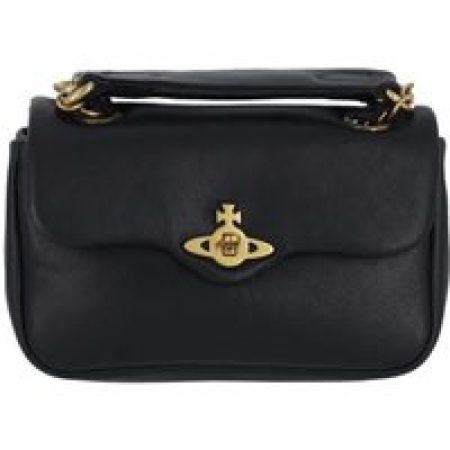 Vivienne Westwood Crossbody bags - Structured Leather Shoulder Bag With Gold-Tone Acc in zwart