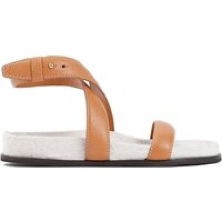 TOTEME Sandalen - Tan Brown Leather Sandal in bruin