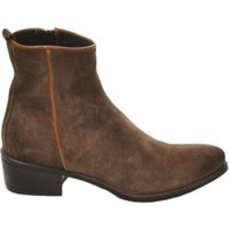 Hundred 100 Boots - Sand Suede Texan Ankle Boot in bruin