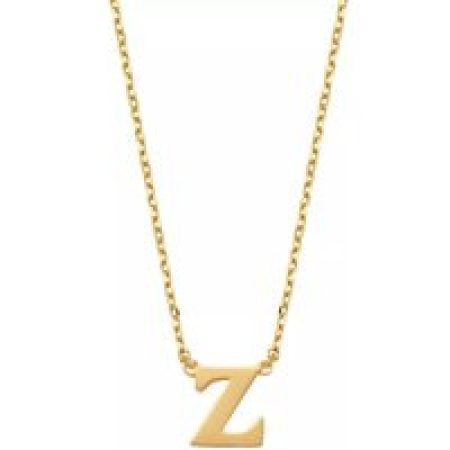 Isabel Bernard Kettingen - Le Marais Chloé 14 Karat Initial Necklace Letter Z in gold