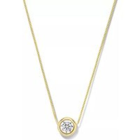 Isabel Bernard Kettingen - Le Marais Lison 14 Karat Necklace With Zirconia in gold