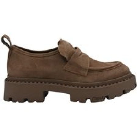 - Brown Flat Shoes in bruin