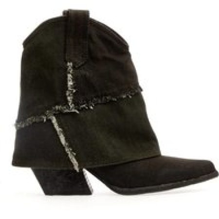 Elena Iachi Boots - Gray Jeans Cowboy Boots in grijs