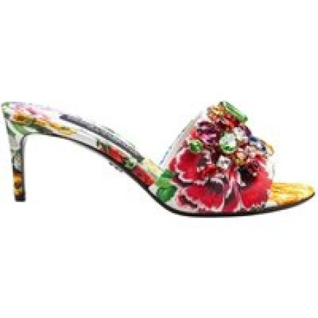 Dolce&Gabbana Sandalen - Beige Floral Brocade Mules in meerkleurig
