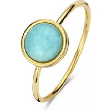 Isabel Bernard Ringen - Isabel Bernard Belleville damen Ring 585 Gold IB33 in light blue