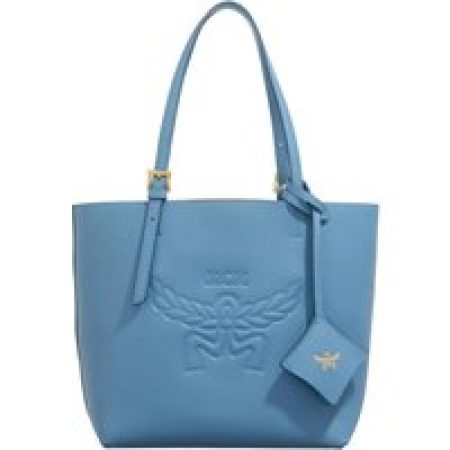 MCM Shoppers - Himmel Leather Mcm Doppel Shopper Mini E4 in blauw