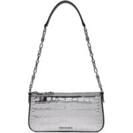 Michael Kors Hobo bags - Shoulder Bag In Croco 'Empire Medium' in zilver