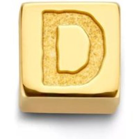 Isabel Bernard Charms - D Gold Le Carré Felie 14 Karat Cube Charm in gold