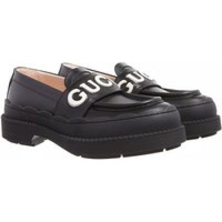 Gucci Loafers & ballerina schoenen - Ornella Moccassin Leather in zwart