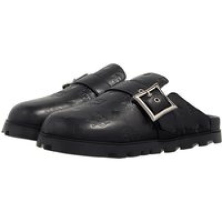 MCM Loafers - U Mcm l Eb Mn Leather Flat Mules in zwart