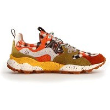 Flower Mountain Low-Top Sneakers - Yamano 3 Sneakers in Burnt Suede with Orange Accen in meerkleurig