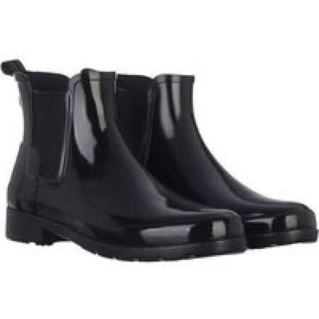 Hunter Boots & laarzen - womens refined chelsea gloss in zwart