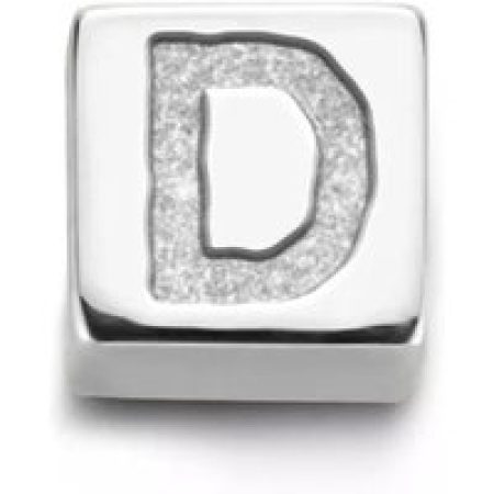 Isabel Bernard Charms - D White Gold Saint Germain Felie 14 Karbe Letter D in silver