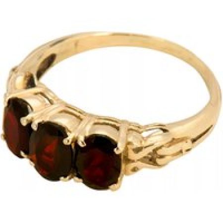 Anna+Nina Ringen - Rose Garnet 14K in brown