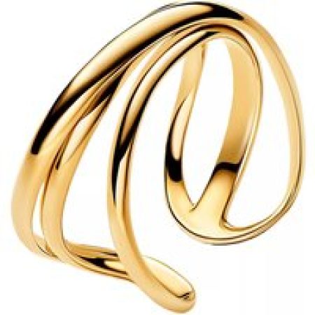 Pandora Ringen - Triple band 14k gold-plated open ring in gold