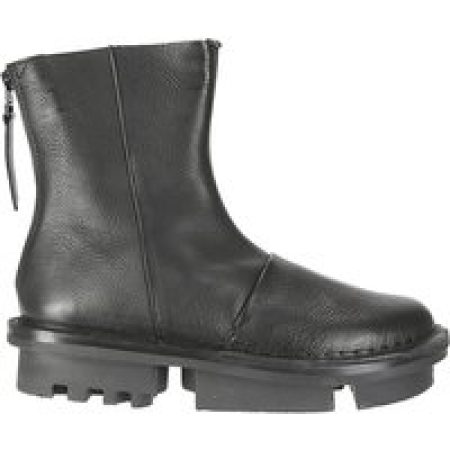 TRIPPEN Boots - Leather Ankle Boot With Side Zip in zwart