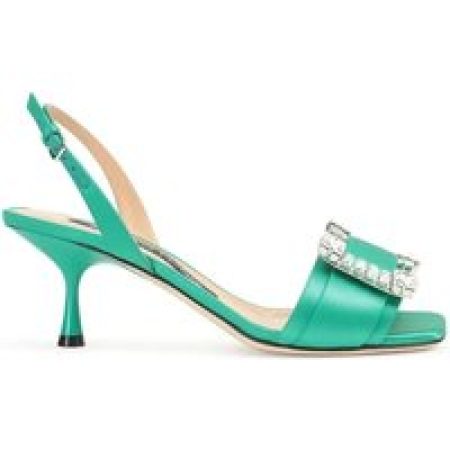 sergio rossi Sandalen - Sr Twenty 060 Satin Sandals in groen