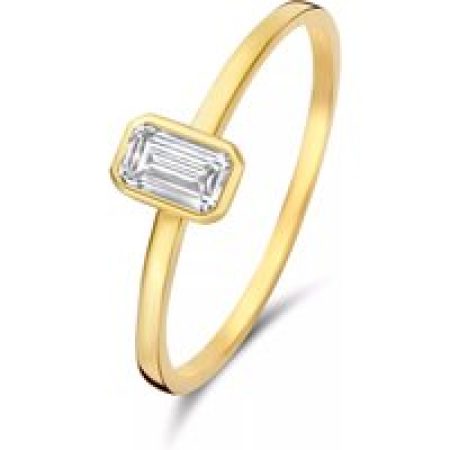 Isabel Bernard Ringen - Isabel Bernard Baguette damen Ring 585 Gold IB3300 in gold