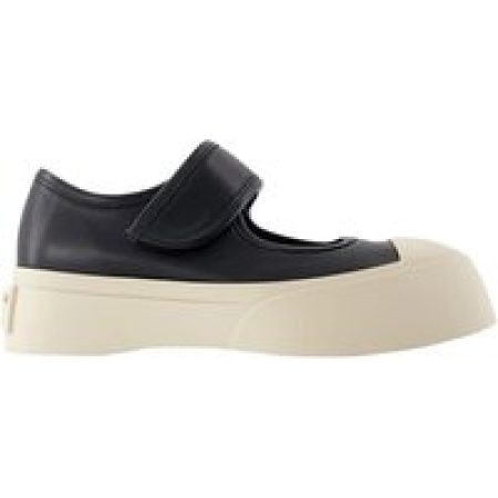 Marni Loafers - Mary Jane Sneakers - Leather - Black in zwart