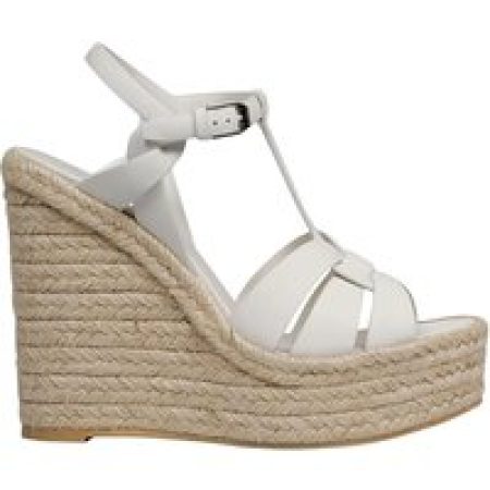 Saint Laurent Sandalen - Platform Espadrilles Sandals in wit