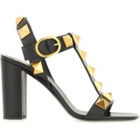Valentino Garavani Sandalen - Roman Stud Sandals With Decorative Gold-Tone Studs in zwart