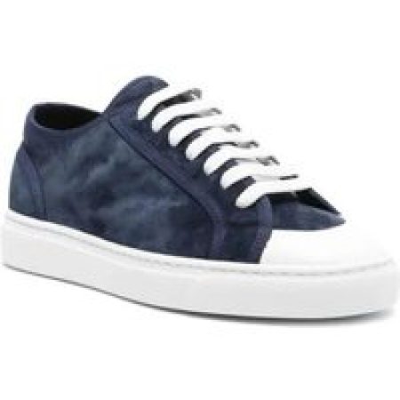 Doucal's Low-Top Sneakers - Suede Lace-Up Sneakers in blauw