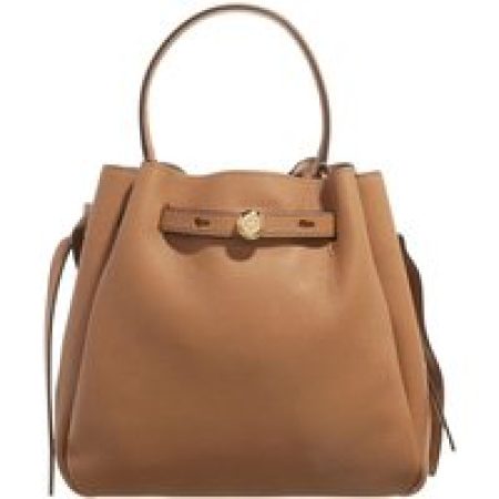 Tory Burch Bucket bags - Romy Pebbled Bucket Bag in bruin