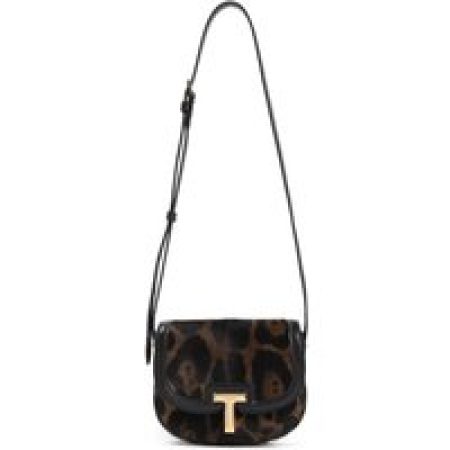 Tom Ford Hobo bags - Shoulder Bag With Distinctive Leopard Print Design in zwart