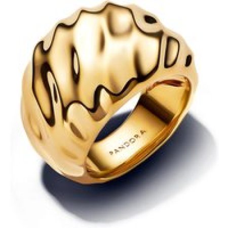 Pandora Ringen - Rippled Statement Ring in gold
