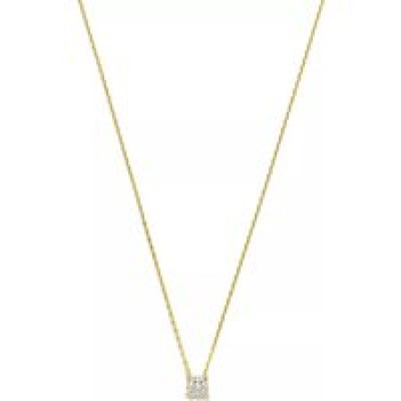 Isabel Bernard Kettingen - De la Paix Hanaé 14 karat necklace  diamond 0.08 in gold