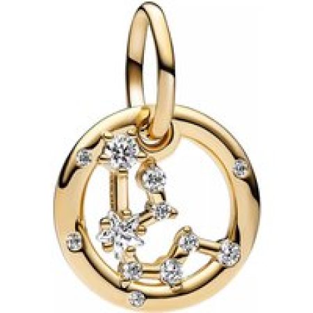 Pandora Charms - Aquarius Zodiac Dangle Charm in gold