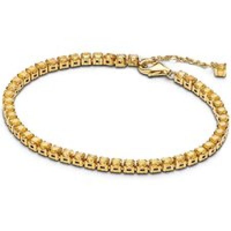 Pandora Armbanden - Sparkling Yellow Tennis Bracelet in gold