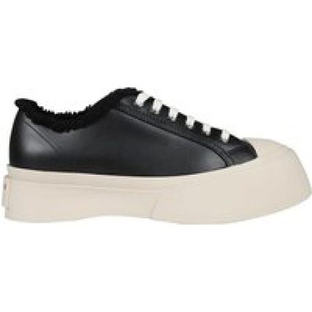 Marni Low-Top Sneakers - Pablo Lace Up Shearling Sneakers Black in zwart