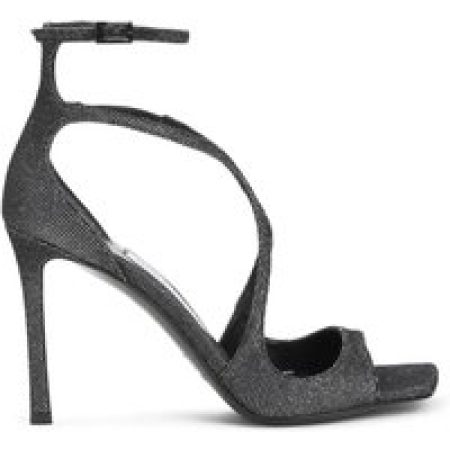 Jimmy Choo Sandalen - Striking Black Metallic Sandals in zwart