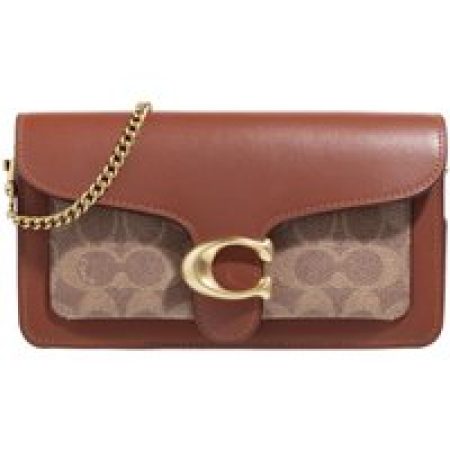 Coach Clutches - Coated Canvas Signature Tabby Chain Clutch in bruin