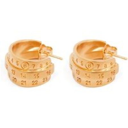 MM6 Maison Margiela Oorbellen - Triple-Logo Earrings in gold