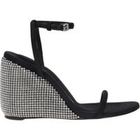 Alexander Wang Sandalen - Dahlia 95 Crystal Wedge Sandals Black in zwart