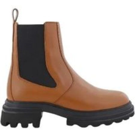 Hogan Boots - Leather Ankle Boots With Removable Insole in bruin