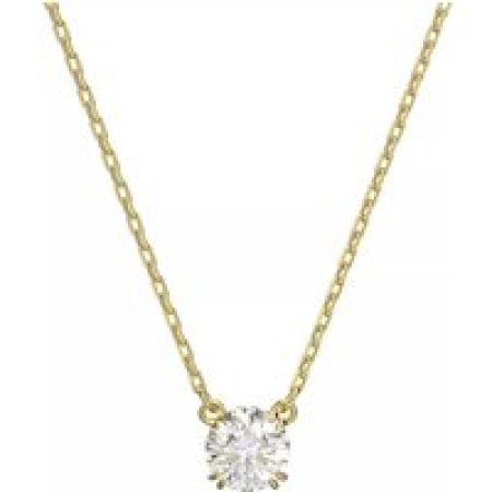 Swarovski Kettingen - Constella Necklace Round cut Gold-tone plated in white