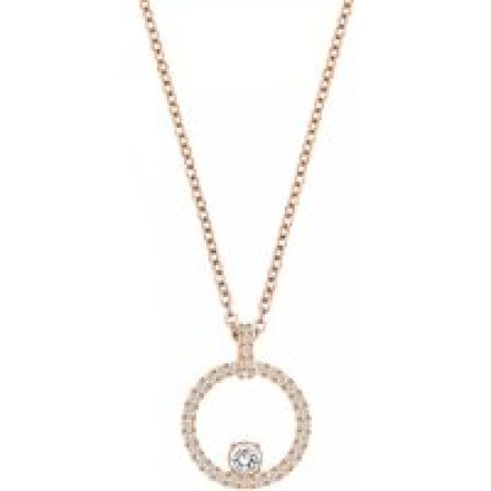 Swarovski Kettingen - Creativity Necklace rose gold-tone plated in quarz