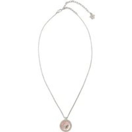 Versace Kettingen - Icon Necklace - Metal - Pink in silver