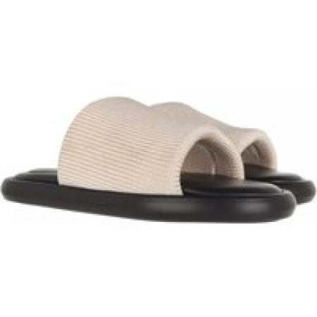 Proenza Schouler Slippers - Pipe Knit Slide in beige