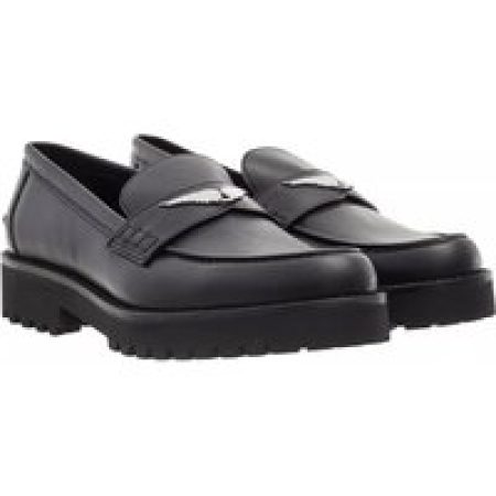 Zadig & Voltaire Loafers - Joeacassin Semy-Shiny Calfskin in zwart